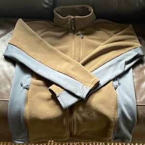 Mens performance fleece full zip jacket